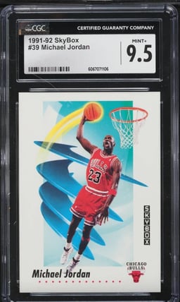 1991 Skybox Basketball Michael Jordan #39 CGC 9.5 MINT+