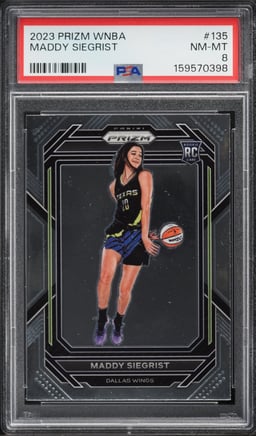 2023 Panini Prizm WNBA Maddy Siegrist ROOKIE #135 PSA 8 NM-MT