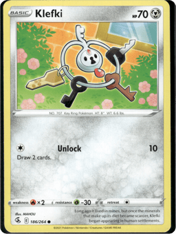2021 Klefki #186 Fusion Strike