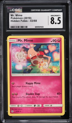 2019 Pokemon Hidden Fates Mr. Mime #43 CGC 8.5 NM-MT+