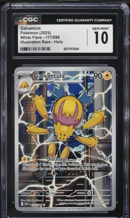 2025 Pokemon Scarlet & Violet White Flare IR Galvantula #117 CGC 10 GEM MINT