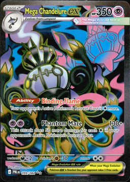 2026 Mega Chandelure ex #99 Pitch Black