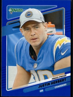 2021 Justin Herbert #70 Donruss Football