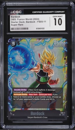 2024 Dragon Ball Super Japanese Fusion World Starter Deck Bardock #FS05-11 CGC 10 GEM MINT