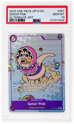 2025 One Piece Royal Blood Alternate Art Senor Pink #067 PSA 10
