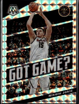 2019 Nikola Jokic #19 Mosaic Got Game Green Prizm