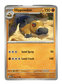 2025 Hippowdon #53 Prismatic Evolutions