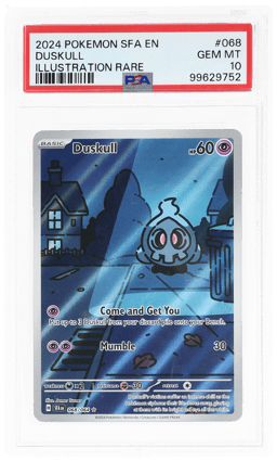 2024 Pokemon Scarlet and Violet Shrouded Fable Illustration Rare Duskull #68 PSA 10