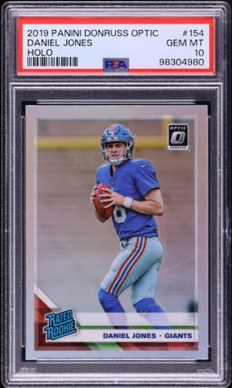 2019 Donruss Optic Holo Daniel Jones ROOKIE #154 PSA 10 GEM MINT