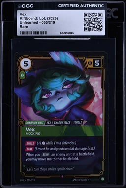 2026 Riftbound: LoL Unleashed Vex #055 CGC AUTH