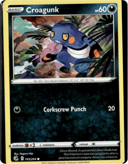 2021 Croagunk #165 Fusion Strike
