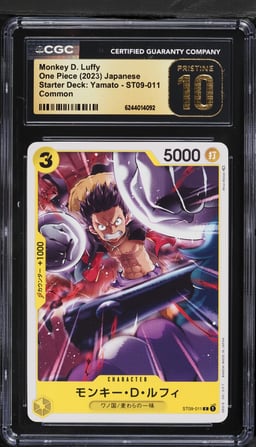 2023 One Piece Japanese Starter Deck Yamato Monkey D. Luffy #ST09-011 CGC 10 PRISTINE