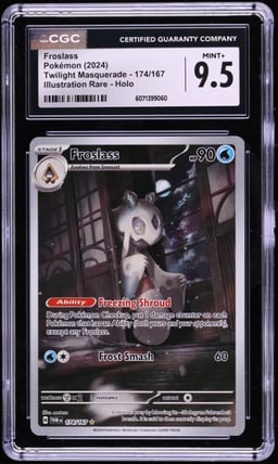 2024 Pokemon Scarlet & Violet Twilight Masquerade IR Froslass #174 CGC 9.5 MINT+
