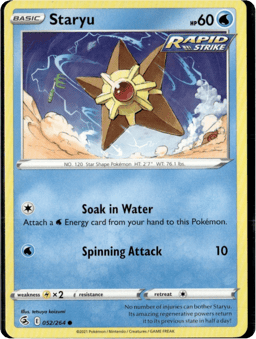2021 Staryu #52 Fusion Strike