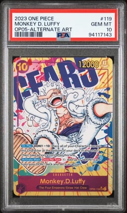 2023 ONE PIECE OP05-AWAKENING OF THE NEW ERA #119 MONKEY D. LUFFY PSA 10