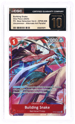 2025 One Piece Premium Card Collection Best Selection Volume 4 Building Snake #OP09008 CGC PRI