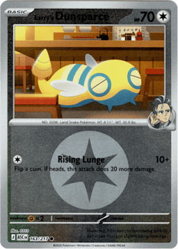 2026 Larry's Dunsparce (Energy Reverse) #163 Ascended Heroes