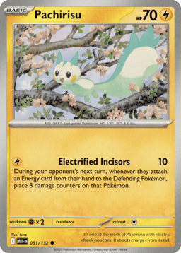 2025 Pachirisu #51 Mega Evolution