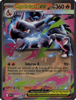 2025 Mega Charizard X ex #13 Phantasmal Flames