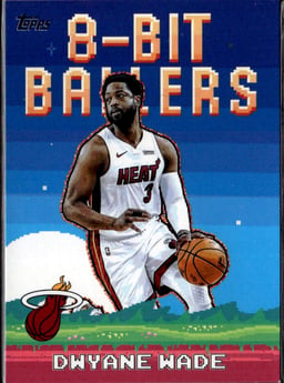 2025 Dwyane Wade #8B-23 Topps 8-Bit Ballers
