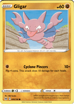 2022 Gligar #95 Lost Origin
