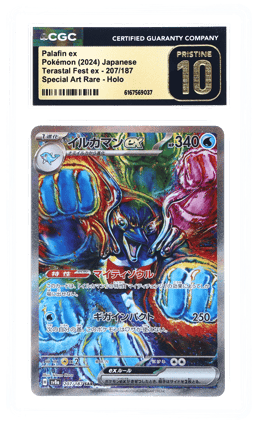 2024 Pokemon Scarlet and Violet Terastal Festival Ex Japanese Special Art Rare Palafin Ex #207 CGC PRI