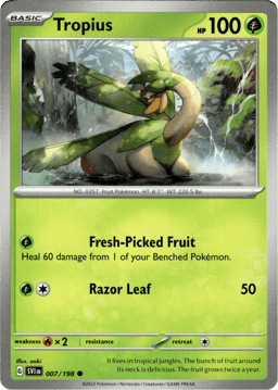 2023 Tropius #7 Scarlet & Violet
