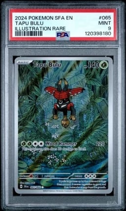 2024 POKEMON SFA EN-SHROUDED FABLE ILLUSTRATION RARE #065 TAPU BULU PSA 9