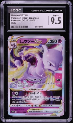 2022 Pokemon Japanese Sword & Shield GO Holo Mewtwo VSTAR #31 CGC 9.5 MINT+