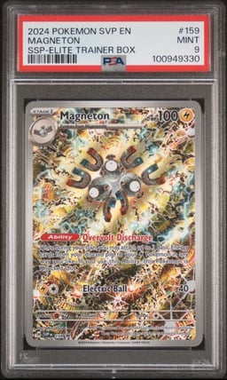 2024 POKEMON SVP EN-SV BLACK STAR PROMO #159 MAGNETON PSA 9