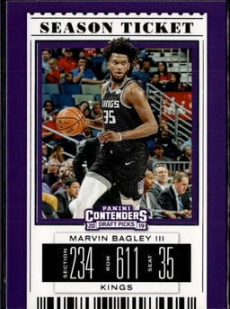 2019 Marvin Bagley III #41 Contenders Draft Picks