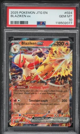 2025 Pokemon Scarlet & Violet Journey Together Holo Blaziken Ex #24 PSA 10 GEM