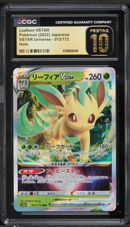 2022 Pokemon Japanese Sword & Shield VSTAR Universe Holo Leafeon VSTAR #12 CGC 10 PRISTINE