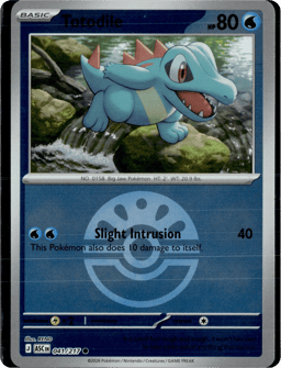 2026 Totodile (Ball Reverse Holofoil) #41 Ascended Heroes