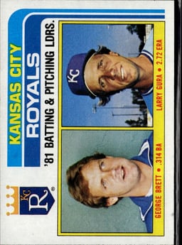 1982 Larry Gura #96 Baseball