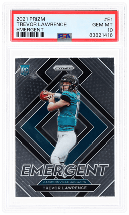 2021 Panini Prizm Emergent Trevor Lawrence #E1 PSA 10