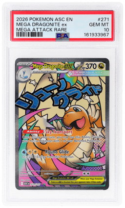 2026 Pokemon Ascended Heroes Mega Attack Rare Mega Dragonite Ex #271 PSA 10