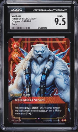 2025 Riftbound League Of Legends LOL Origins Volibear #249 CGC 9.5 MINT+