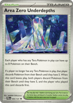 2025 Area Zero Underdepths #94 Prismatic Evolutions