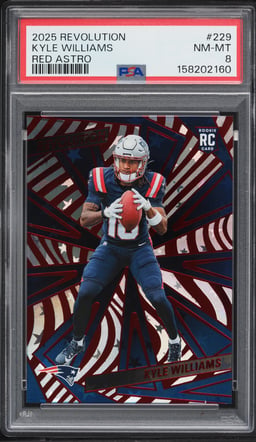 2025 Panini Revolution Red Astro Kyle Williams ROOKIE #229 PSA 8 NM-MT
