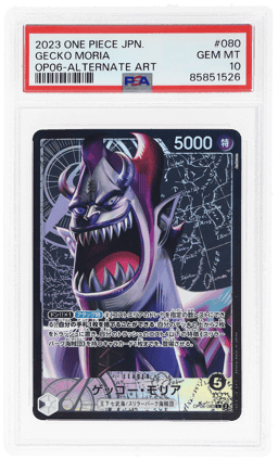 2023 One Piece Wings of the Captain Japanese Alternate Art Gecko Moria #OP06080 PSA 10