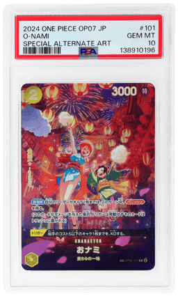 2024 One Piece 500 Years In the Future Japanese Special Alternate Art O-Nami #OP06101 PSA 10