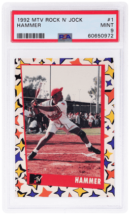 1992 Mtv Rock N' Jock M.C. Hammer #1 PSA 9