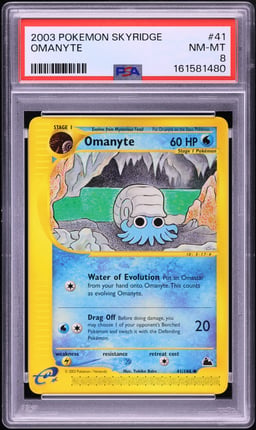 2003 Pokemon Skyridge Omanyte #41 PSA 8 NM-MT