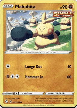 2021 Makuhita #142 Fusion Strike