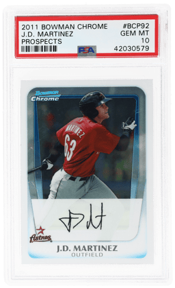 2011 Bowman Chrome Prospect J.D. Martinez #BCP92 PSA 10
