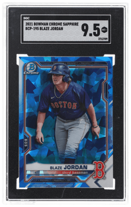 2021 Bowman Chrome Sapphire Blaze Jordan #BCP-195 SGC 9.5