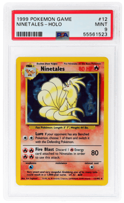 1999 Pokemon Base Set Holo Ninetales #12 PSA 9