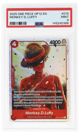 2025 One Piece Legacy of the Master Monkey D. Luffy #OP12-015 PSA 9