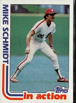1982 Mike Schmidt #101 In Action